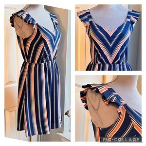 Price⬇️ Flutter Sleeve A-Line Dress